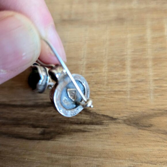 Silpada Natural Green Quartz sterling silver drop earrings. - Picture 6 of 6